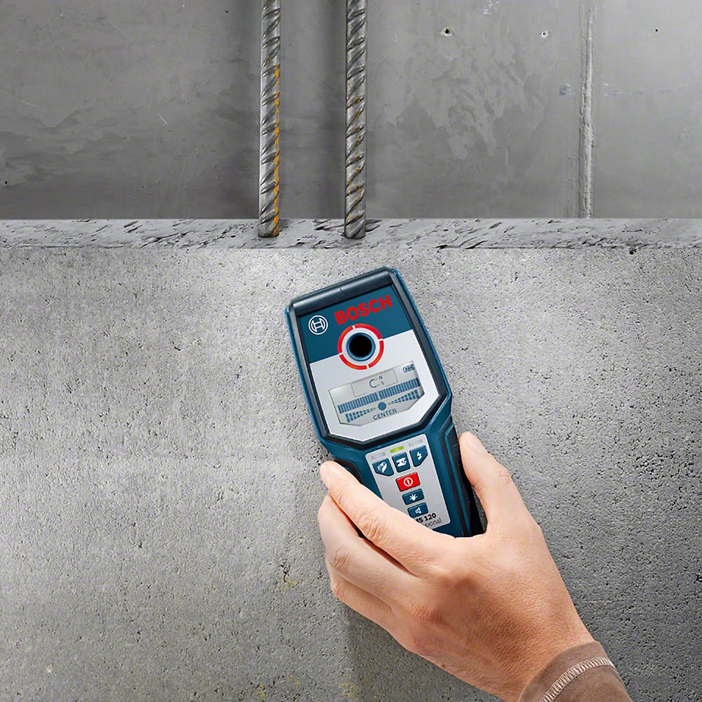 Detector Bosch GMS 120: localizador de metal e fiação - Bosch